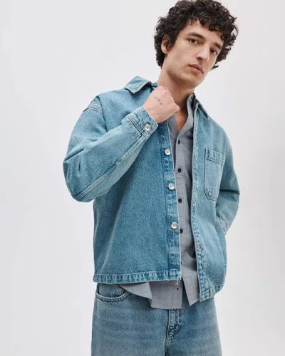 Rag & Bone Astor Denim Overshirt In Blue