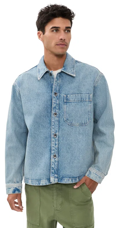 Rag & Bone Astor Denim Overshirt Lex In Blue