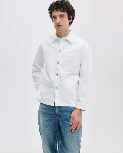 Rag & Bone Astor Denim Overshirt In White