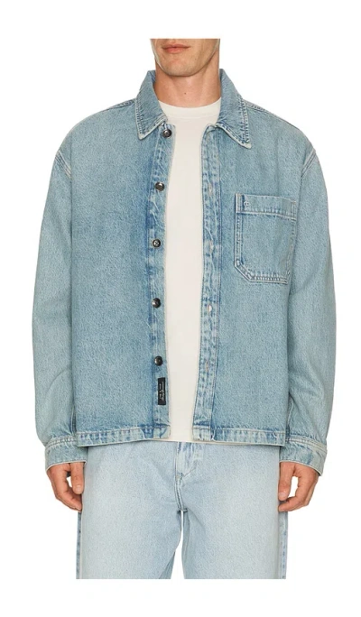 Rag & Bone Astor Overshirt In Blue
