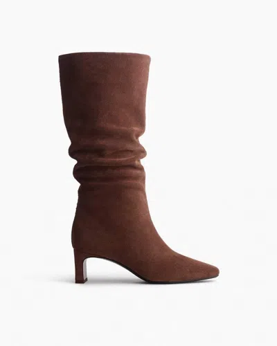 Rag & Bone Astor Suede Slouch Boots In Brown