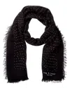 Rag & Bone Astra Dash Scarf In Black