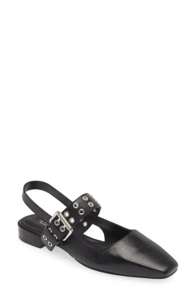 Rag & Bone Astra Mary Jane Slingback Flat In Black