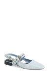 Rag & Bone Astra Slingback Flat In Animal Print