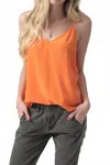 Rag & Bone Astrid V-neck Camisole In Bright Orange In Orange