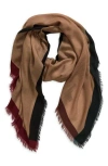 Rag & Bone Astrid Wool Scarf In Brown