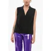 Rag & Bone Asymmetric Meredith Top In Black
