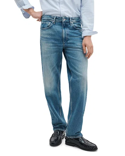Rag & Bone Fit 4 Authentic Rigid Straight Leg Jeans In Blue