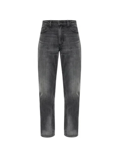 Rag & Bone Athletic Straight-leg Jeans In Gray