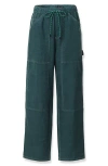 Rag & Bone Atlas Linen Drawstring Carpenter Pants In Multi