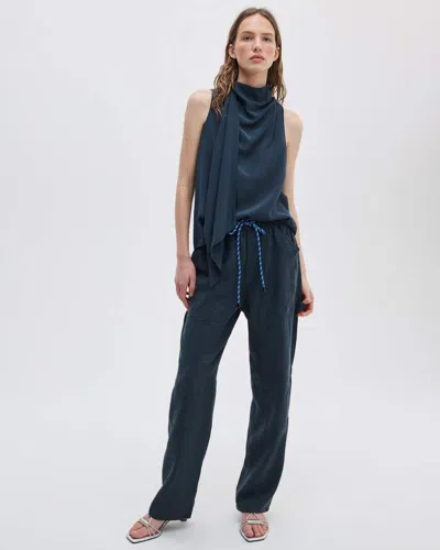 Rag & Bone Atlas Linen Pant In Blue