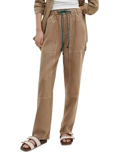 Rag & Bone Atlas Linen Pants In Brown