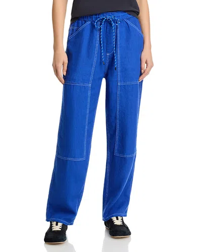 Rag & Bone Atlas Linen Pants In Blue