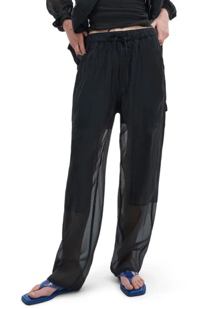 Rag & Bone Atlas Organza Utility Pants In Black