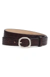 Rag & Bone Audrey Slim Leather Belt In Brown