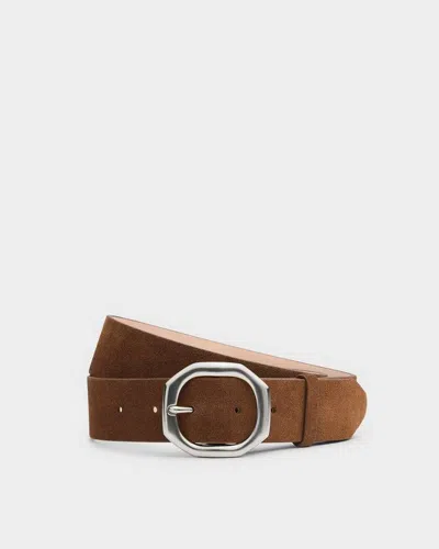 Rag & Bone Audrey Suede Belt In Brown
