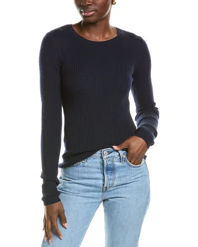 Rag & Bone Audrina Crewneck Wool-blend Sweater In Blue