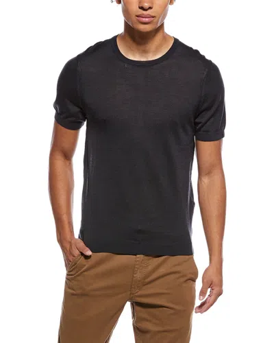 Rag & Bone Aulton Knit Wool-blend T-shirt In Gray
