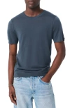 Rag & Bone Aulton Wool Blend T-shirt In Blue