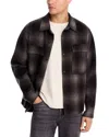 Rag & Bone Austin Plaid Wool Blend Flannel Button-up Shirt Jacket In Brown