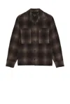 Rag & Bone Wool-blend Austin Check Jacket In Brown