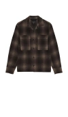 Rag & Bone Wool-blend Austin Check Jacket In Brown