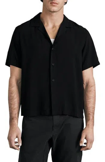 Rag & Bone Avery Button-up Shirt In Black