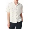 Rag & Bone Avery Embroidered Linen Shirt In White