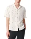 Rag & Bone Avery Embroidered Linen Shirt In Metallic