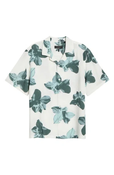 Rag & Bone Avery Floral Camp Shirt In Multi