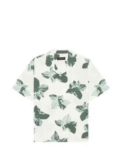 Rag & Bone Avery Floral-print Shirt In White