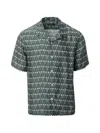Rag & Bone Avery Printed Button-up Shirt In Green