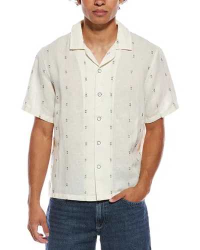 Rag & Bone Avery Linen-blend Shirt In White