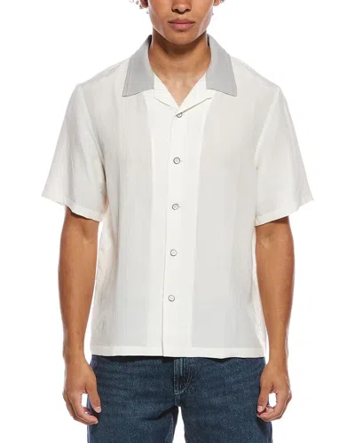 Rag & Bone Avery Linen-blend Slub Shirt In White