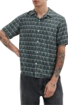 Rag & Bone Avery Printed Button-up Shirt In Blue