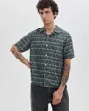 Rag & Bone Avery Printed Button-up Shirt In Green