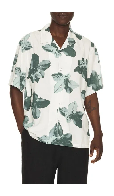 Rag & Bone Avery Printed Shirt In Green