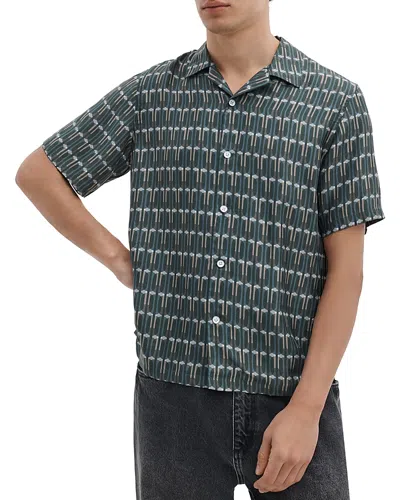 Rag & Bone Avery Printed Shirt In Green