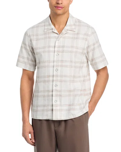 Rag & Bone Avery Relaxed Fit Plaid Shirt In Neutral