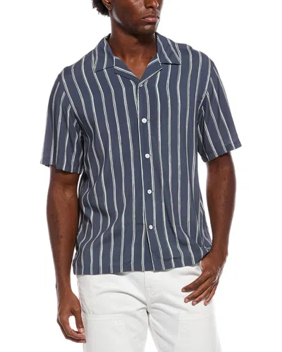 Rag & Bone Avery Stripe Shirt In Blue