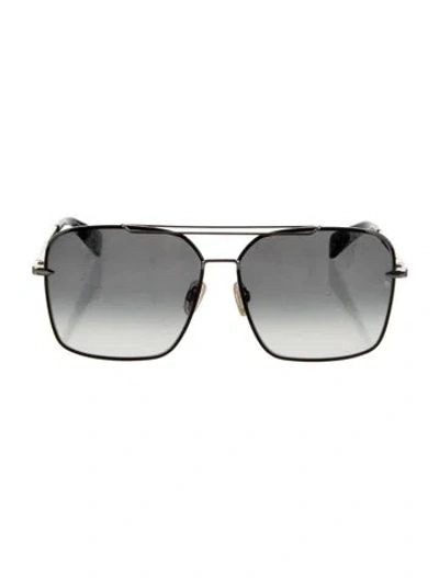 Pre-owned Rag & Bone Aviator Gradient Sunglasses In Metallic/silver