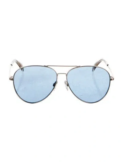 Pre-owned Rag & Bone Aviator Mirrored Sunglasses In Gold