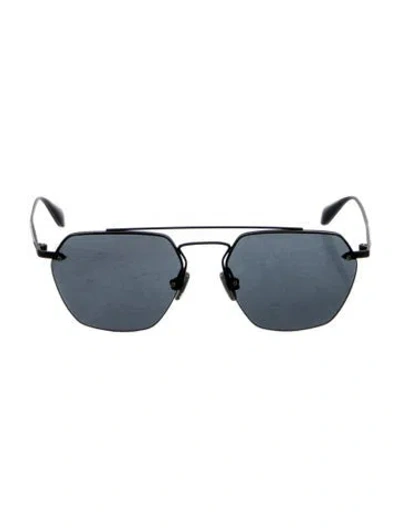 Pre-owned Rag & Bone Aviator Tinted Sunglasses In Black