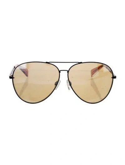Pre-owned Rag & Bone Aviator Tinted Sunglasses In Black/pink/yellow