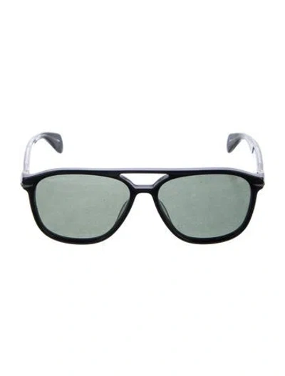 Pre-owned Rag & Bone Aviator Tinted Sunglasses In Clear