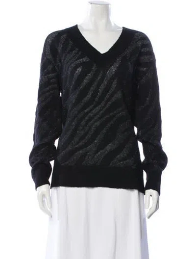 Pre-owned Rag & Bone Baby Alpaca V-neck Sweater W/ Tags In Multi