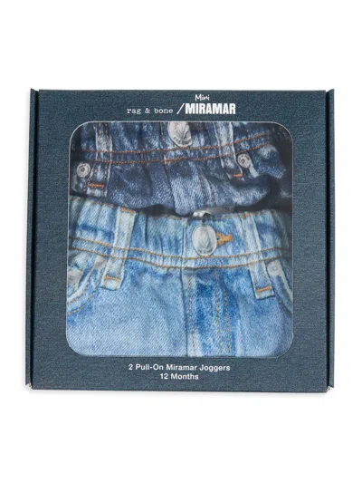 Rag & Bone Baby's Mini Miramar Jogger Set In Blue