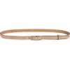 Rag & Bone Baby Rounded Rebound Leather Belt In Brown