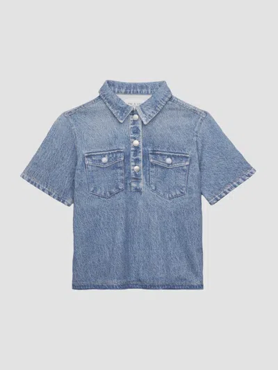 Rag & Bone Baby's,little Kid's & Kid's Miramar Terry Polo Pullover In Blue