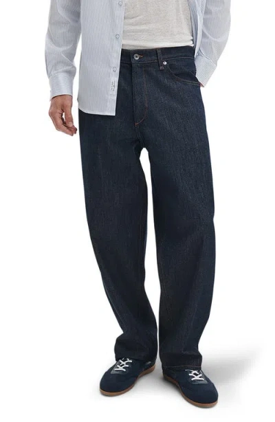 Rag & Bone Baggy Authentic Rigid Straight Leg Jeans In Pattern